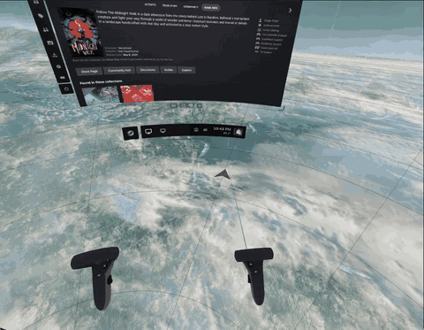 Rift S on Linux: SteamVR dashboard, passthrough and the in-headset desktop